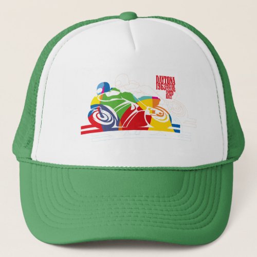 Live MotorCycling Speed RACE  Motorcycle Trucker Hat