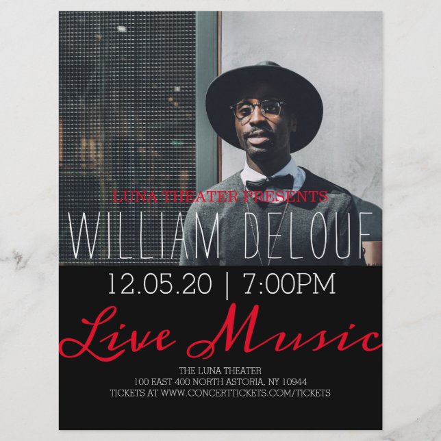 Live Music Concert Flyer (Front)