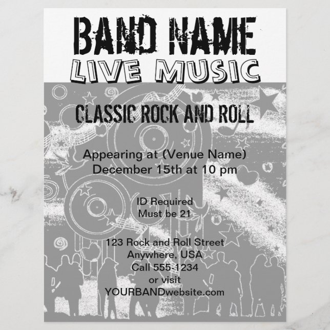 Live Music Concert | Party Band Flyer (Front)