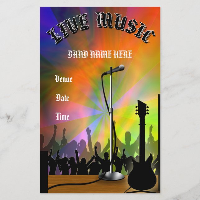Live Music Concert/Party Flyer (Front)