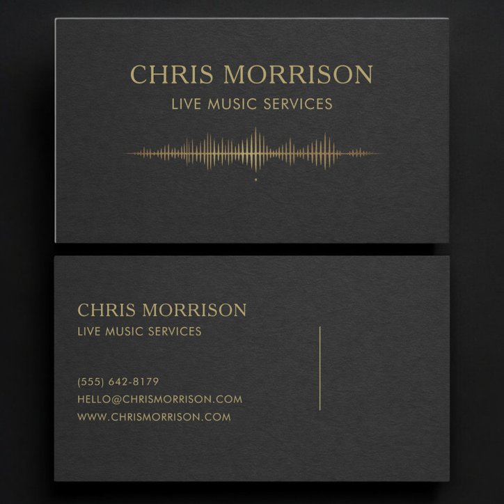 Live Music Services Business Card