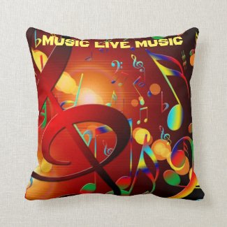 Live Music Slogan Colorful