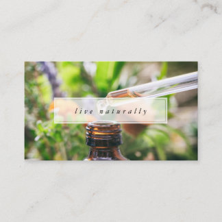 Live Naturally Essential Oils Business Card