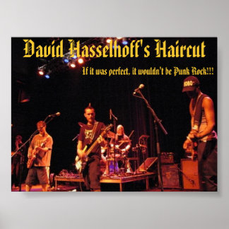 live @ norva - David Hasselhoff's Haircut Poster