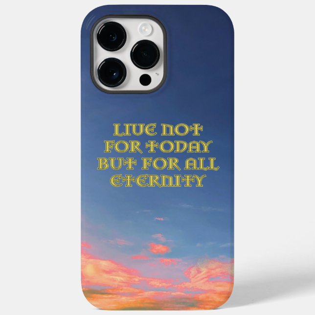 "Live Not For Today" iPhone Case (Back)