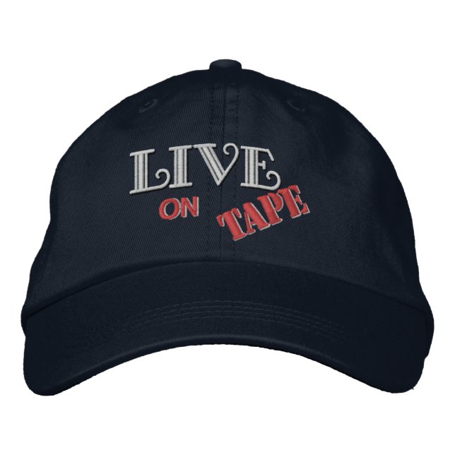 Live on Tape logo Embroidered Baseball Cap (Front)