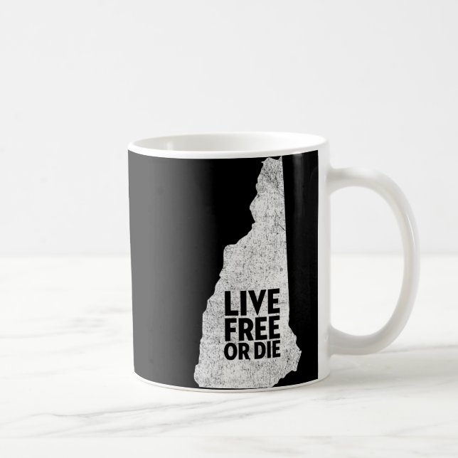 Live Or Die Shirt - New Hampshire Shirt Nh  Coffee Mug (Right)