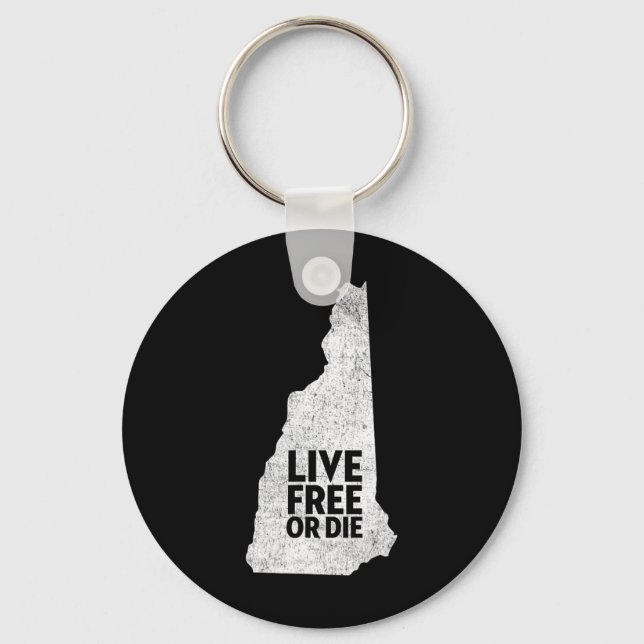 Live Or Die Shirt - New Hampshire Shirt Nh  Keychain (Front)
