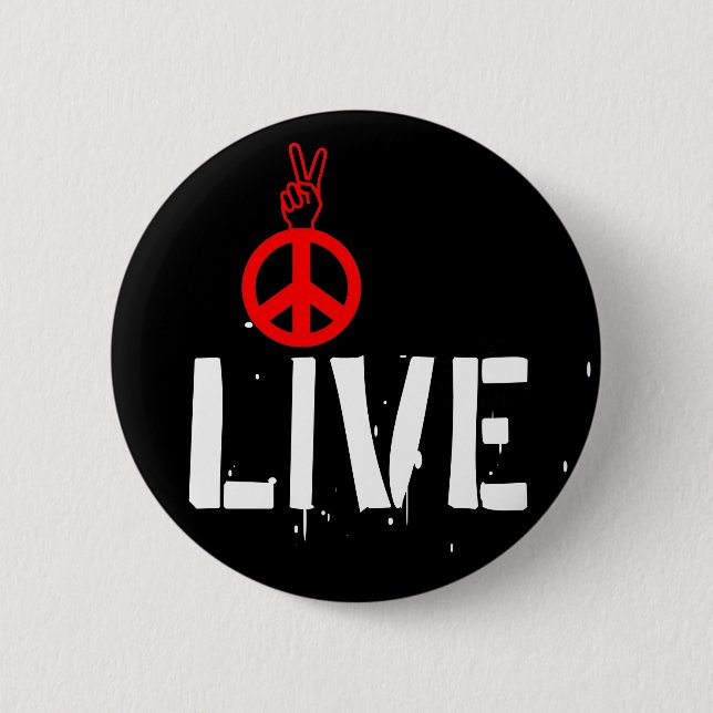 Live Peace - Strawberry Fields NYC Pinback Button (Front)