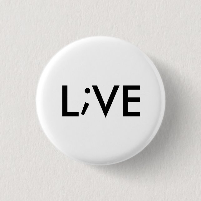 live pinback button (Front)