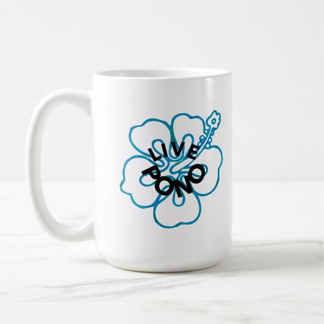 Live pono balance with self others nature HARMONY Coffee Mug (Left)