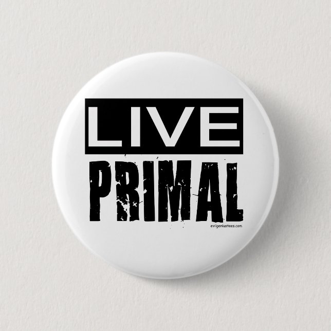 live primal / paleo diet button (Front)