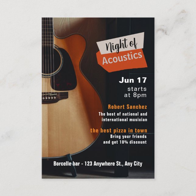 Live Show Event Invitation (Front)