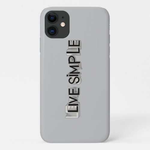 Live simple iPhone 11 case