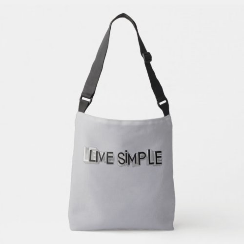 Live simple crossbody bag