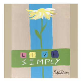 live simply acrylic print