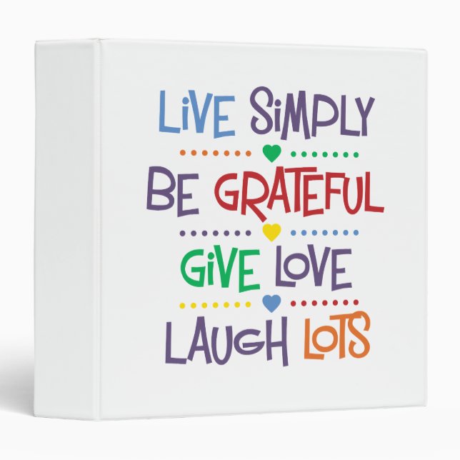 Live Simply Binder (Front/Spine)