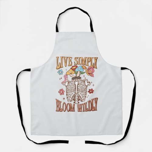 Live Simply Bloom Wildly Apron