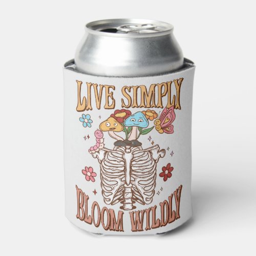 Live Simply Bloom Wildly Can Cooler