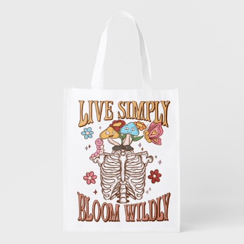 Live Simply Bloom Wildly Grocery Bag