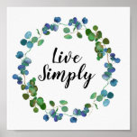 Live Simply Create Your Own Inspirational Quote Poster