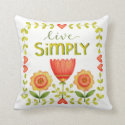 Live Simply • Pillow • Word Series