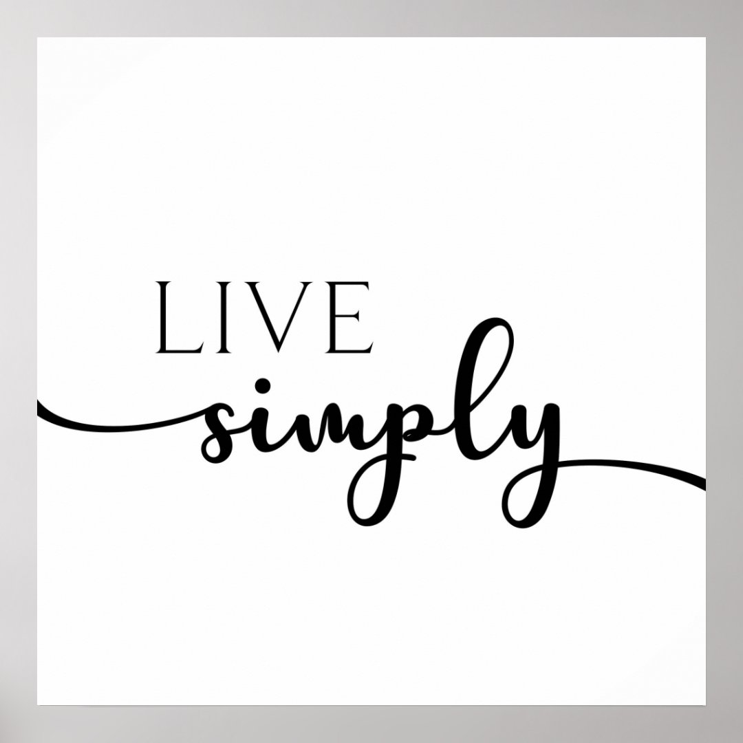 Live Simply Print 