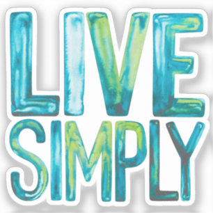 Live Simply Sticker