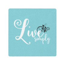 "Live Simply" Typography Quote