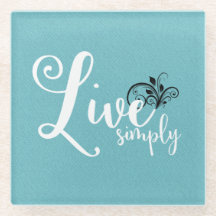 "Live Simply" Typography Simple Quote