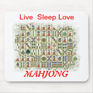 live sleep love, Mahjong Mouse Pad