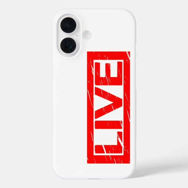 Live Stamp Case-Mate iPhone Case (Back)