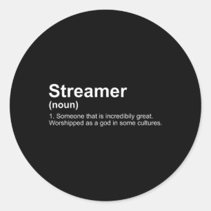 Live Steam Definition  Classic Round Sticker