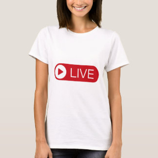 Live Stream T-Shirt – “Live” Logo Graphic Tee