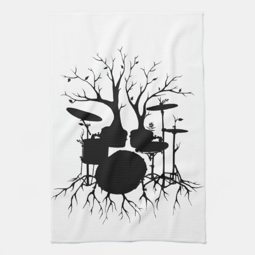 Live the Beat to the Tempo of Creation  drum Kitchen Towel