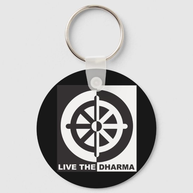 Live the Dharma Keychain (Front)