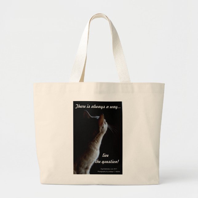 Live the question Tote bag (Front)