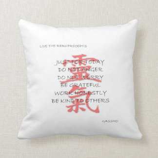 LIVE THE REIKI PRINCIPLES LET THEM COMFORT YOU THROW PILLOW