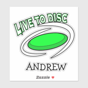 Live to Disc Disc Golf Sticker