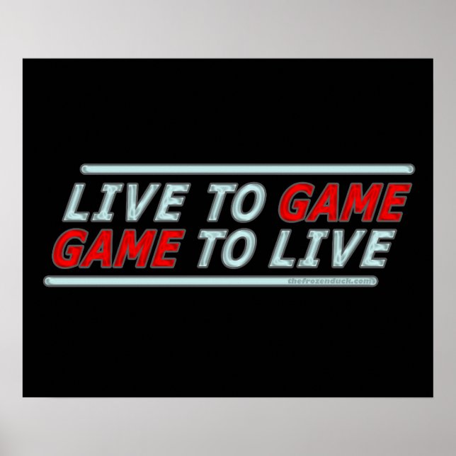 Live to Game Poster (Front)