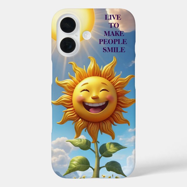 live to make people smile Case-Mate iPhone case (Back)