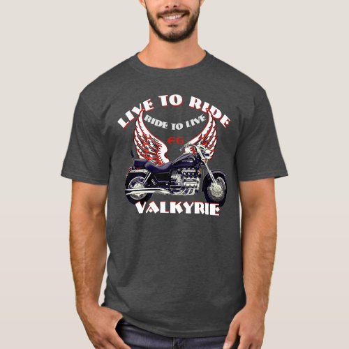 Live To Ride F6 Valkyrie motorcycle design  _ Red T_Shirt