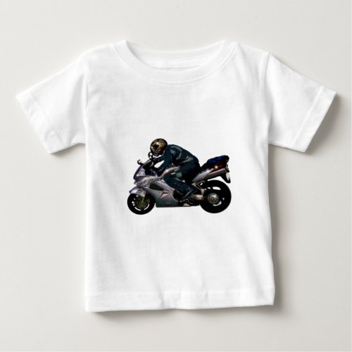 Live To Ride Motorbiker Baby T_Shirt