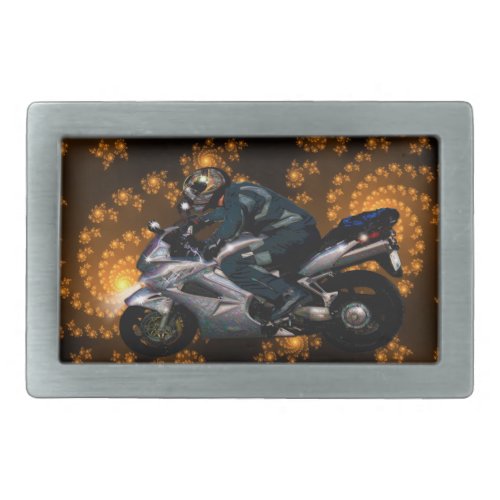 Live To Ride Motorbiker Belt Buckle