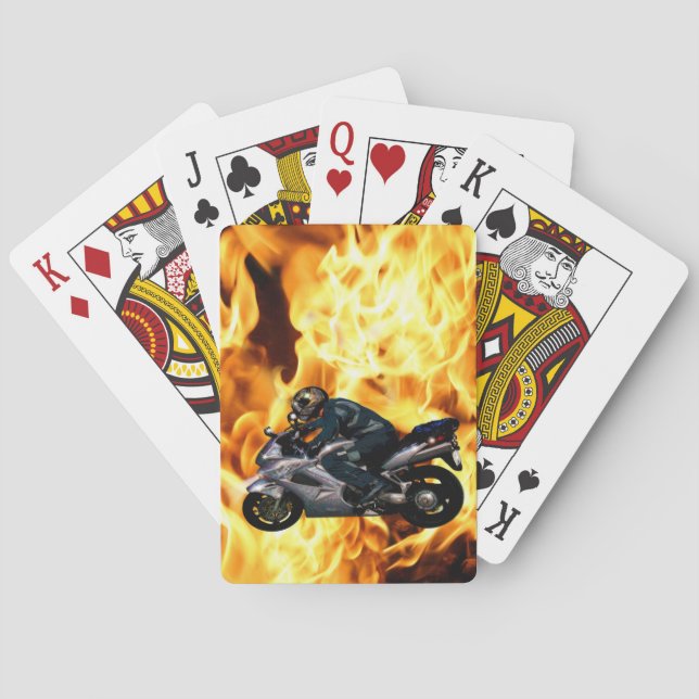 Live To Ride Motorbiker Poker Cards (Back)