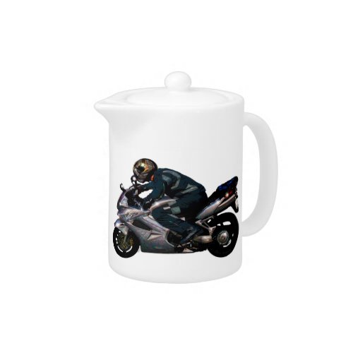 Live To Ride Motorbiker Teapot