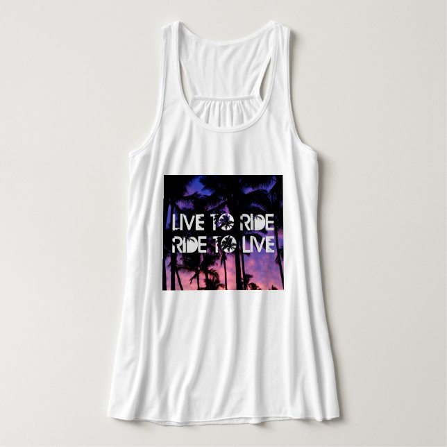 Live to Ride, Ride to Live Tank Top (Design Front)