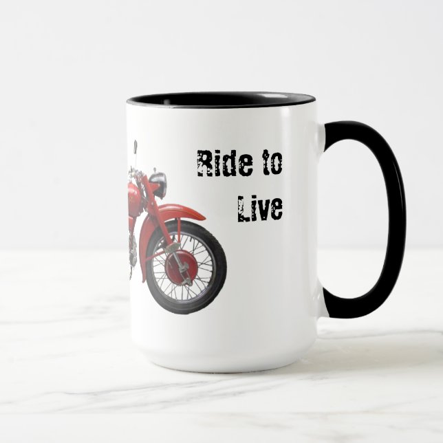 Live to Ride Vintage Mug (Right)