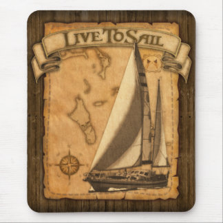 Live To Sail Mouse Pad