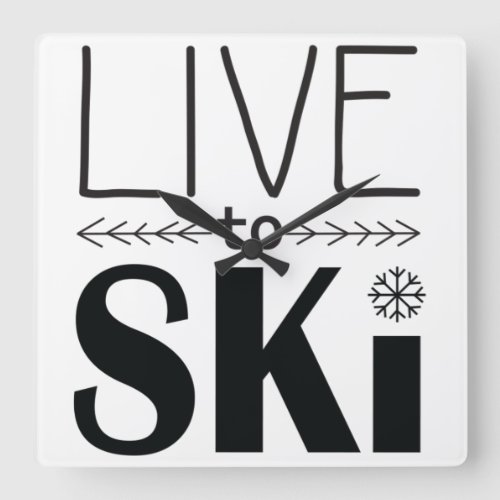 Live to Ski clock